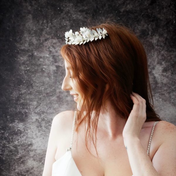 T014 - Eternal Blossom Tiara | Tampa Headpieces Bridal Hair accessories Sarasota bridal wedding headpieces