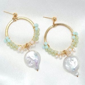 Mint Oasis Loop Earrings