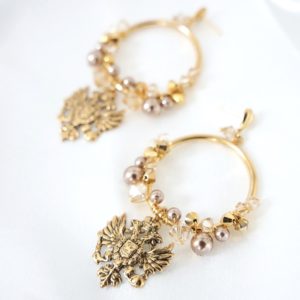 Regal Eagle Loops Earrings
